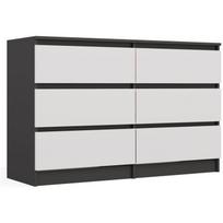 Top E Shop MALWA komoda M-MP-K-MAL-M6/120-ANTBIA, 6 stalčiai, 1200 mm, 300 mm, 750 mm, 16 mm, medžio drožlių plokštė
