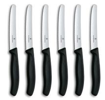 Victorinox Knife Set with serrated edge 6pcs 11cm black 6.7833.6
