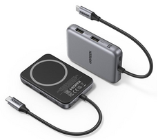 Jungčių stotelė UGREEN 7in1 USB-C į USB-A, HDMI, microSD/SD Magsafe suderinamas laikiklis CM896