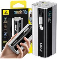 Baseus Powerbank EnerGeek GR11 20000mAh 145W ze zwijanym kablem USB-C - tytanowy (6932172691745) | 6932172691745 | 6932172691745