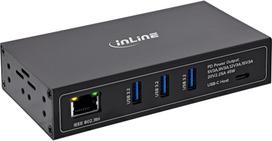 I-TEC InLine® Industrial 4-Port USB PoE Hub (3x USB-A / 1x USB-C) | 4043718352340 | 4043718352340