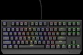 Klawiatura GENESIS Dla graczy THOR 230 TKL LITE HU RAINBOW mechaniczna OUTEMU RED czarna Hot Swap (NKG-2331) | NKG-2331 | 5901969449488