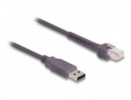 Kabel USB Delock Skanera kodu kreskowego RJ50 na USB 2.0 Typu-A, 2 m (90599) | 90599 | 4043619905997