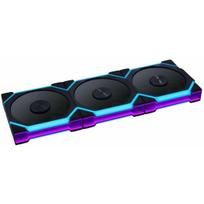 Wentylator Lian Li UNI FAN SL FLEX Wireless Wentylator PWM, ARGB, Lustro nieskończoności - Reverse Blade, 120mm, Black, 3-pak z kontrolerem (G9F.12RSL1F3B.00) | G9F.12RSL1F3B.00 | 4718466023346
