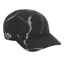 Teniso kepurė Lacoste Reflective Print Tennis - black - Juoda