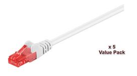 MicroConnect U/UTP CAT6 15M White 5 PACK 1 pcs. = 5 pcs. in one bag