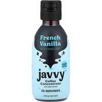 Javvy Coffee, Kavos koncentratas su pridėtu kofeinu, prancūziška vanile, 177 ml (6 skysčio uncijos)