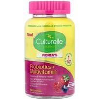 Culturelle, Probiotikai, moterims skirti probiotikai + multivitaminų guminukai, mišrių uogų skonio, 60 guminukų