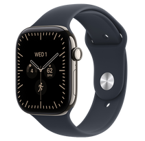 Išmanusis laikrodis Apple Watch Series 12 GPS + Cellular, Titanium Case, Sport Band, M/L (46 mm)