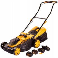 Akumuliatorinė vejapjovė Riwall 3820, 40V, 8Ah, 38 cm, su 2 akumuliatoriais ir įkrovikliu