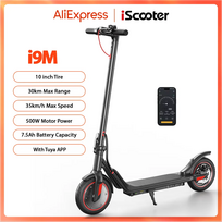 iScooter i9M sulankstomas elektrinis paspirtukas suaugusiems, 10 colių, su programėle, 35 km/h, 500 W, 36 V, 7,5 Ah