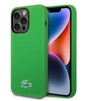 Lacoste Liquid Silicone Microfiber Croc Logo MagSafe Case for Apple iPhone 14