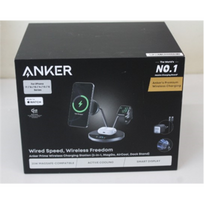 SALE OUT. Anker Prime Wireless Charging Station Qi2.2  25W wireles charging  (3-in-1, MagGo, AirCool, Dock Stand) PSU added | UNPACKED, SCRACHED ON SCREEN