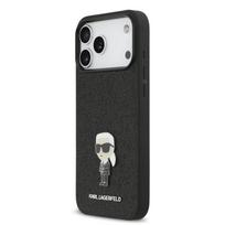 Karl Lagerfeld Fixed Glitter Metal Ikonik Case for Apple iPhone 17 Pro Max
