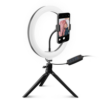 SBS TESELFIERING8 Phone Stand with 8-inch LED Ring Light and Tripod