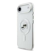 Karl Lagerfeld IML K&CH Heads Metal Frame MagSafe Case for iPhone Air / Transparent