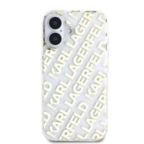 Karl Lagerfeld IML Electroplated Repeated Logo Case for iPhone 16 / Gold