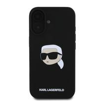 Karl Lagerfeld Liquid Silicone Karl Head MagSafe Case for iPhone 16 / Black