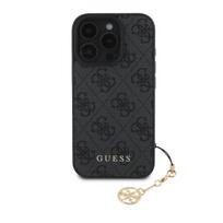 Guess 4G Charm Case for iPhone 16 Pro Max Tone on Tone / Grey