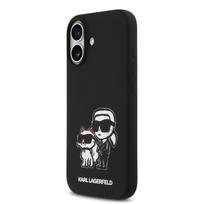 Karl Lagerfeld Liquid Silicone K&CH Sketch MagSafe Case for iPhone 17 / Black