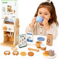 TOOKY TOY Medinis Kavos Aparatas Baristai su Priedais
