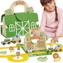 TOOKY TOY Mini Zoologijos Sodo Rinkinys Kelioninis Krepšys