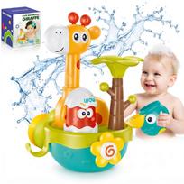 WOOPIE BABY Žirafa Vonios Žaislas su Siurbtuku ir Piltuvėliu