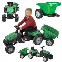 WOOPIE Farmer GoTrac MAXI minamas traktoriukas su priekaba