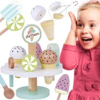 TOOKY TOY Medinis magnetinis ledų rinkinys su stovu