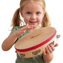 CLASSIC WORLD Medinis Muzikinis Tamburinas 25 cm Vaikams