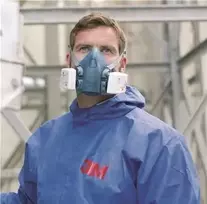 3M respiratorinė pusiau kaukė 7501 dydis S - silikoninė DIN EN 140 (7000104176)