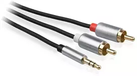 LB0092 3.5mm Jack to 2x RCA 1.5m Black