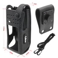Hard Leather Carry Case Belt Loop for DP4801Ex ATEX Full-Keypad Radio PMLN6099A