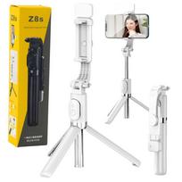 Produktai namams ir sodui // Įvairūs namų ir buities priedai // Selfie Stick Statyw Na Telefon Pilot Na Bluetooth Uchwyt ZS8 Biały