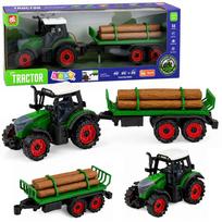 Žaidimų zona | PC | Konsolės | Priedai // Žaislai ir žaidimai vaikams // Traktor Farmerski Rolniczy z Przyczepą Na Drzewo Napęd Frykcyjny Bale 35cm