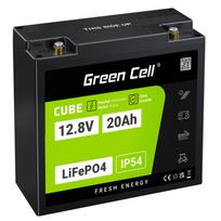 Green Cell CUBE LiFePO4 20Ah 12.8V 256Wh ličio geležies fosfato akumuliatorius traktoriui, vejapjove