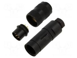 Connector: M16 | plug | PIN: 7 | male | industrial | 723 | 125V | straight