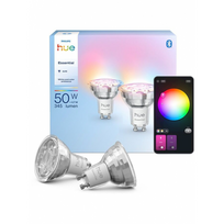 Philips Hue Essential GU10 Smart Spotlight Bulb 4.7W - 2 pcs
