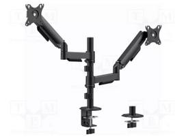Gembird MA-DA2P-02 Adjustable Desk Display Mounting Arm for 2 Monitors 17"-32"