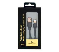 Gembird CC-USB2S-AM8PM-1.5M-BK Cable Lightning to USB-A Male 1.5m / black