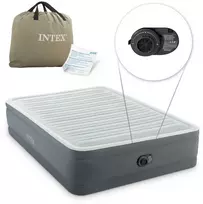 Intex Pripučiamas oro čiužinys, su įmontuota elektrine pompa, dvigulis, patogi svečių lova, nešiojamas kempingo čiužinys