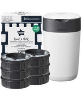 Sauskelnių konteineris Tommee Tippee Twist & Click, 6 vnt., balta sp.