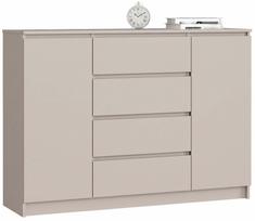 Komoda Akord K140 2D 4SZ CLP PK, kašmyro sp., 99 cm x 138 cm x 40 cm