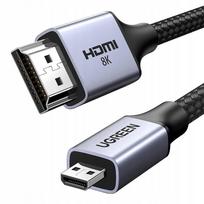 Ugreen micro HDMI–HDMI 2.1 laidas, 1 m
