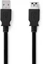 Nedis CCGL61010BK10 kabelis USB USB 3.2 Gen 1 (3.1 Gen 1) 1 m USB A Juodas