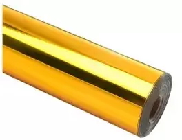 HTVRONT chromo metalo savaiminio klijavimo plėvelė, 30,5 cm x 90 cm (auksinė)