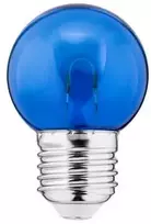 Thorgeon Lemputė LED E27, 230V, 1W, G45, 20lm, mėlyna, FILAMENT U, PC skaidri