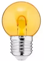 Thorgeon Lemputė LED E27, 230V, 1W, G45, 20lm, geltona, FILAMENT U, PC skaidri