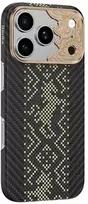 Dėklas Benks Magnetic Armor Air Knight Kevlar metalinis rėmelis (C.K.FL.AP.GD.X072) skirtas Iphone 18 Pro/17 Pro juodas