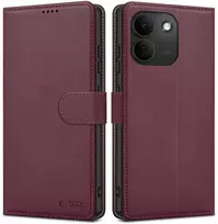 Tech-Protect PINIGINĖS TIPO DĖKLAS XIAOMI REDMI NOTE 17 Pro Max 5G MULBERRY